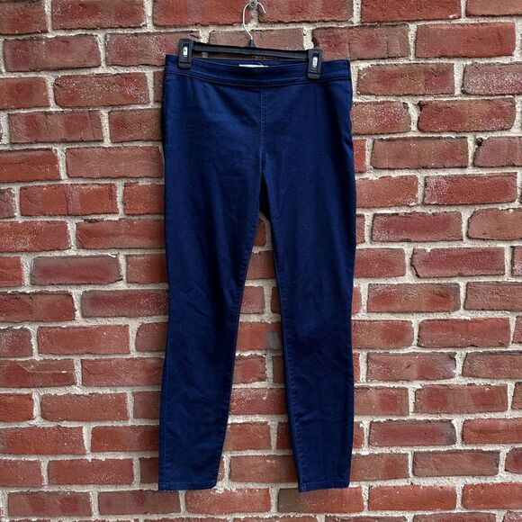 Tory Burch Women's Mid Rise Side Zip Stretch Skinny Ankle Jeans Blue Size 28 - Picture 1 of 5